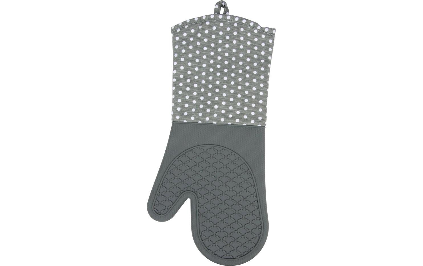 Küchenhandschuh Punkte 2er Set, GrauTopfhandschuhe