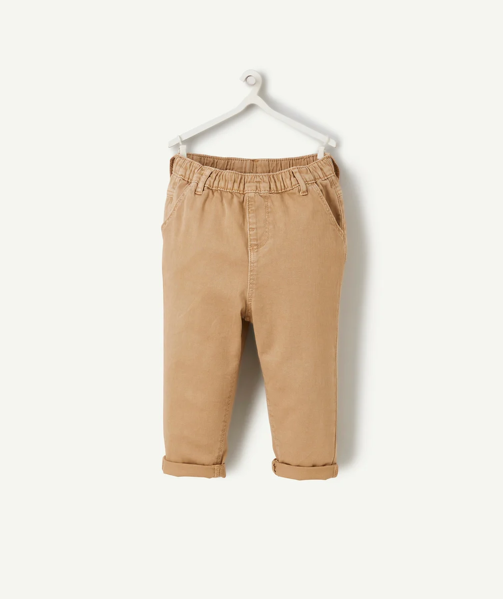 PANTALON RELAX BÉBÉ GARÇON BEIGE