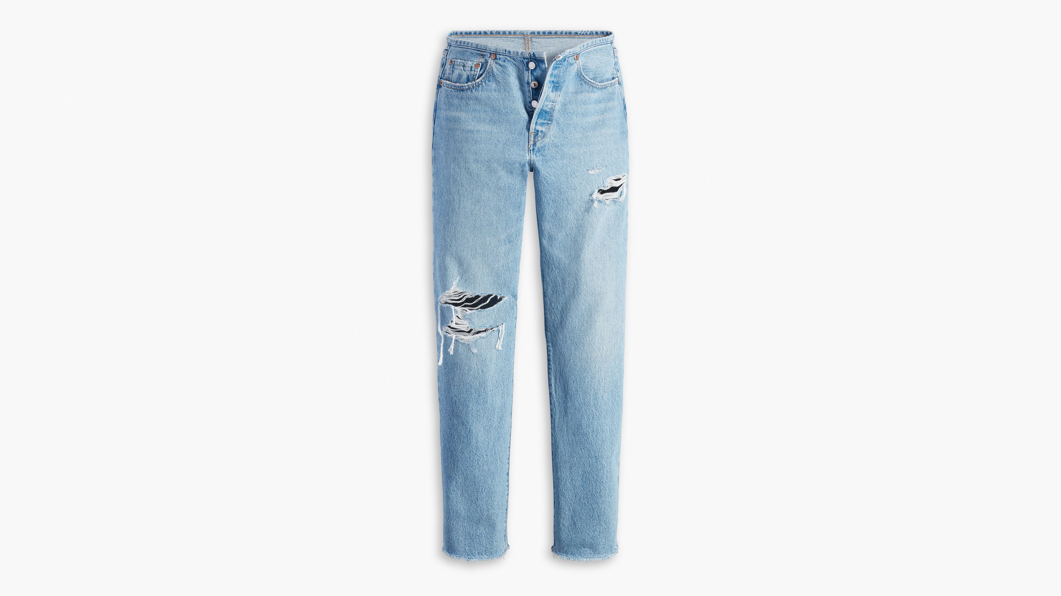 Jean 501® taille fine - Light Indigo Destructed - Bleu