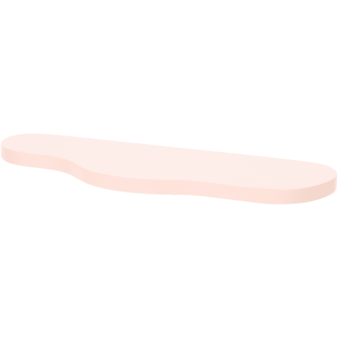 Wandplank in wolkenvorm 49,5 x 19,5 x 9 cm | diverse kleuren