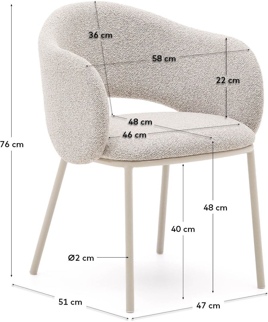 Kave Home   Maina Eetkamerstoel