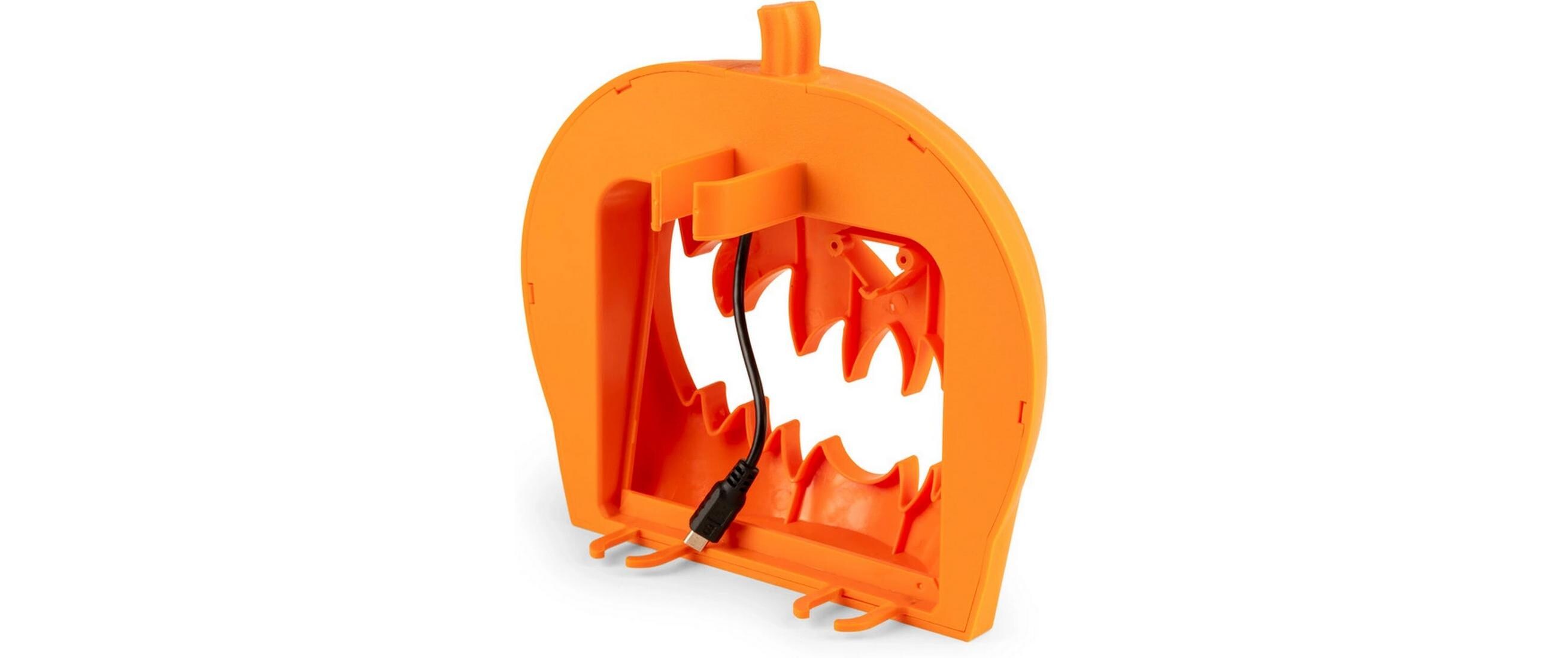 Nebelmaschine S553L Halloween SetNebelmaschine mit RGB LEDs und Halloween Kürbis Aufsatz