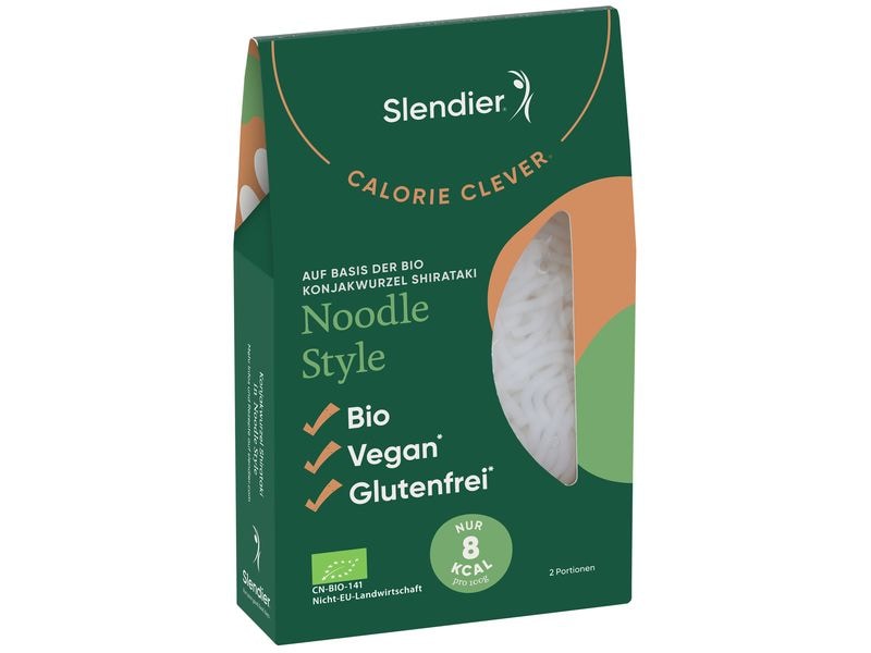Slendier Teigwaren Konjak Noodle Style 400 g Bio Pasta aus Konjak