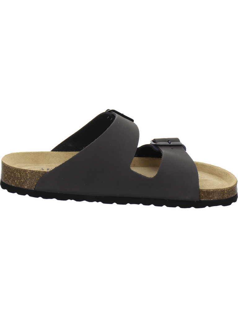Pantoletten Herren Leder navy-stone