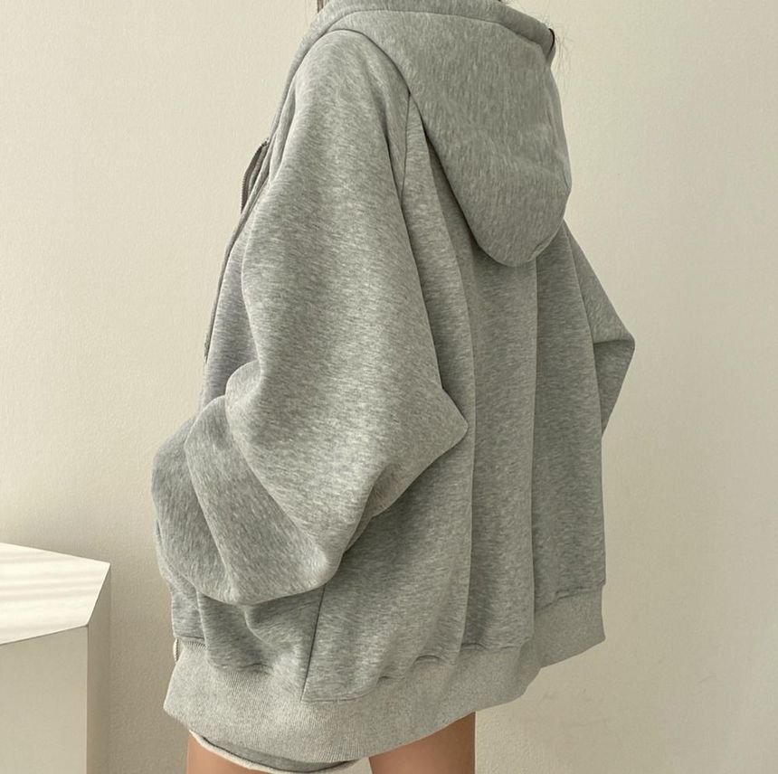 Fairy Essential - Effen oversized hoodie met rits