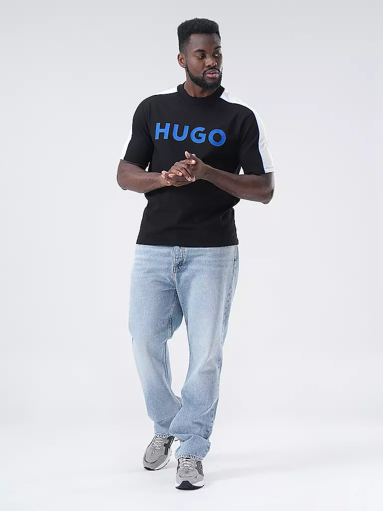 HUGO T-Shirt NEUSEBIO schwarz