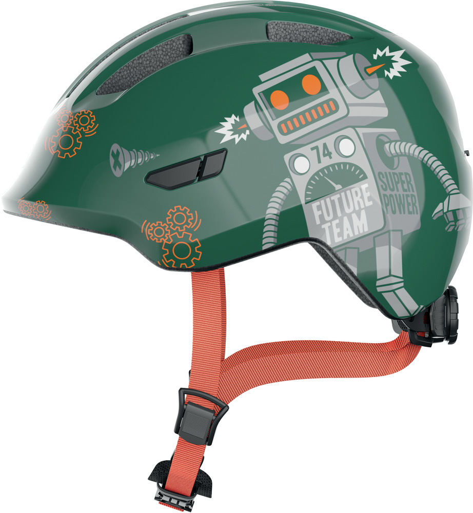 Abus Smiley 3.0 Cykelhjelm til Børn Green Robo
