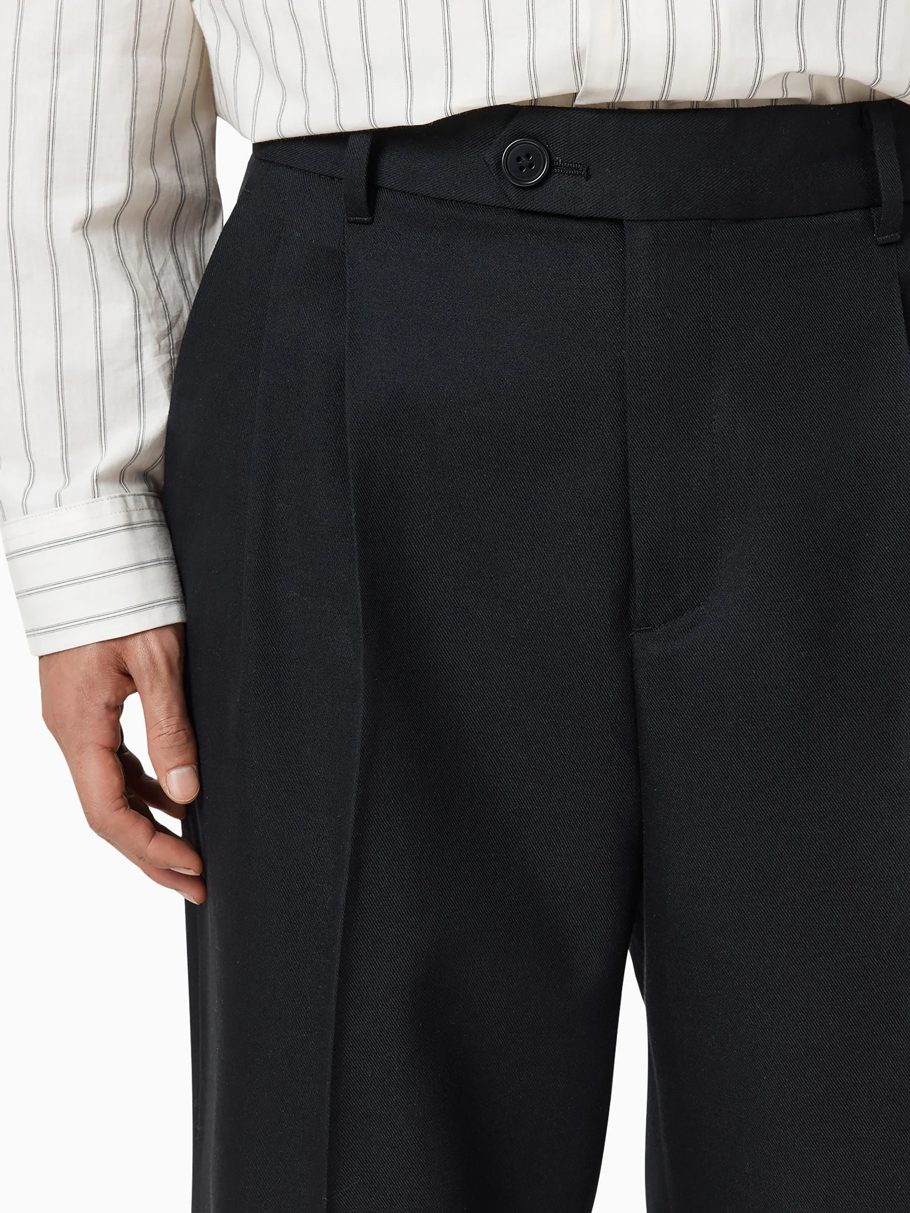 Zwart - AllSaints Tallis Straight Trousers