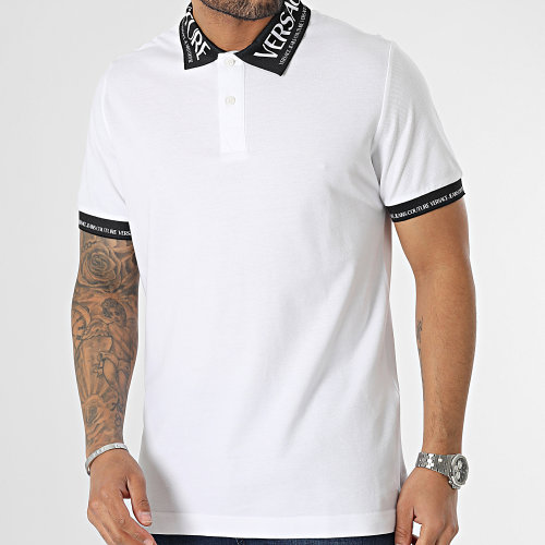 Polo Manches Courtes Logo 74GAGT02-CJ01T Blanc