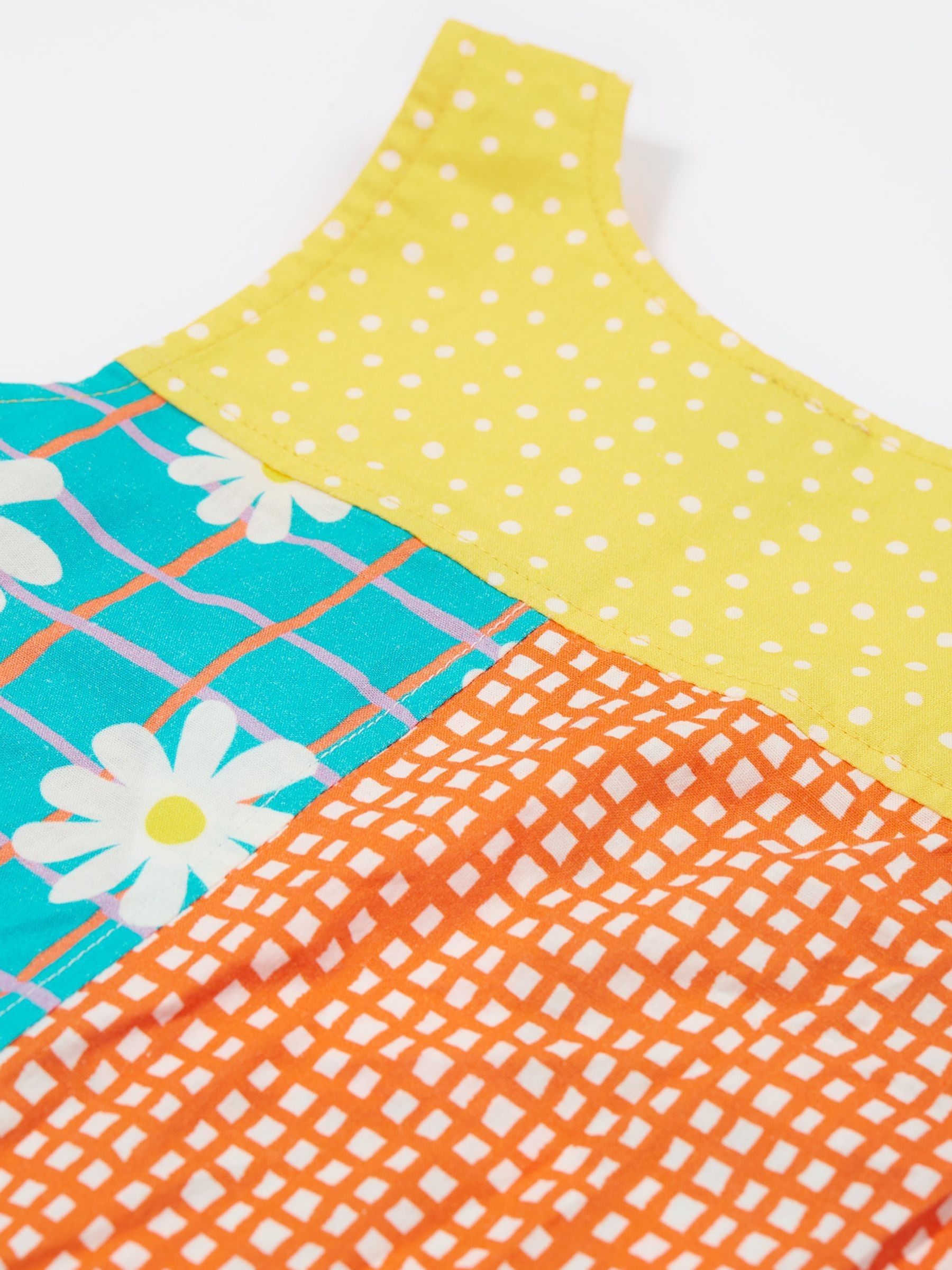 Frugi Green Summer Printed Dungarees
