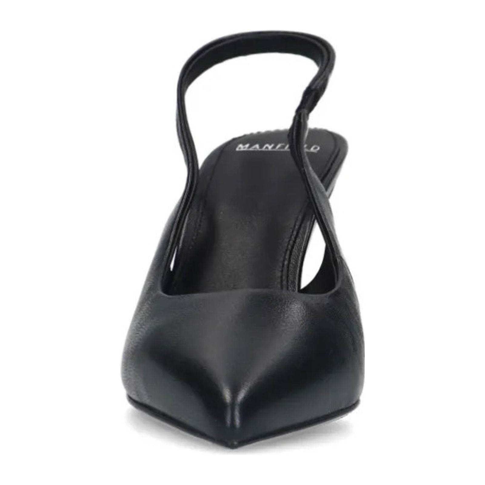 Manfield leren slingback pumps zwart