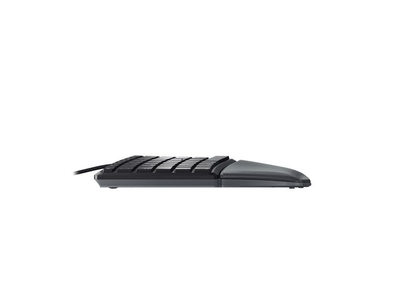 Cherry Tastatur KC 4500 ERGO CH-Layout Schwarz Tastatur mit ergonomischer Bauform