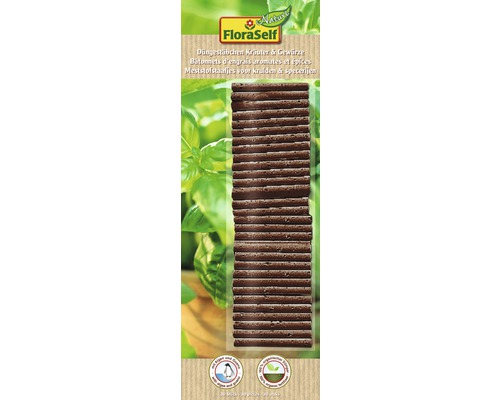 FloraSelf Nature langdurige meststofsticks voor kruiden en groenten, 30 stuks, organische meststof