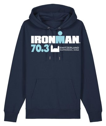 Sweat à Capuche Ironman 70.3 Rapperswil Bleu Marine