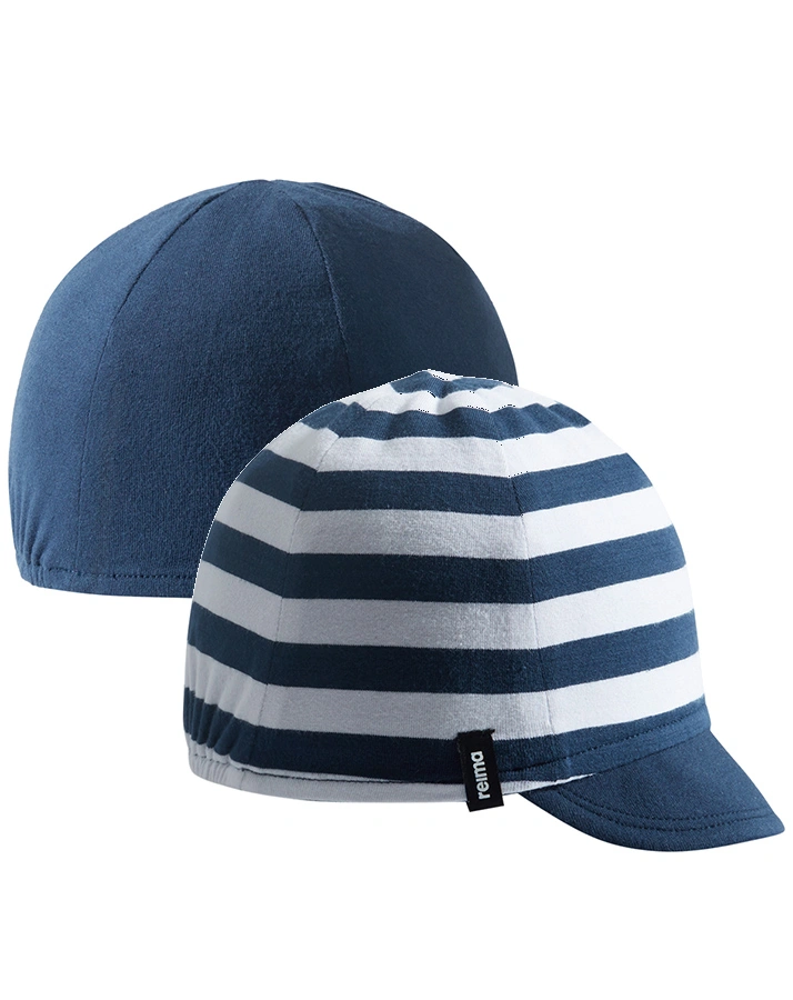 Basecap KILPPARI zum Wenden gestreift in navy