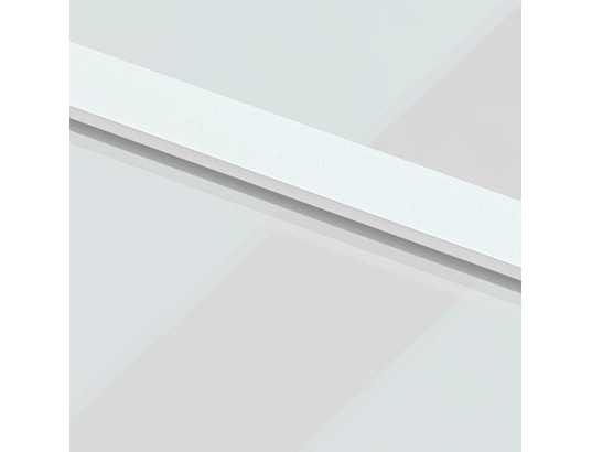 VIDAXL - Porte verre Porte coulissante blanc 90x205 cm verre trempé aluminium