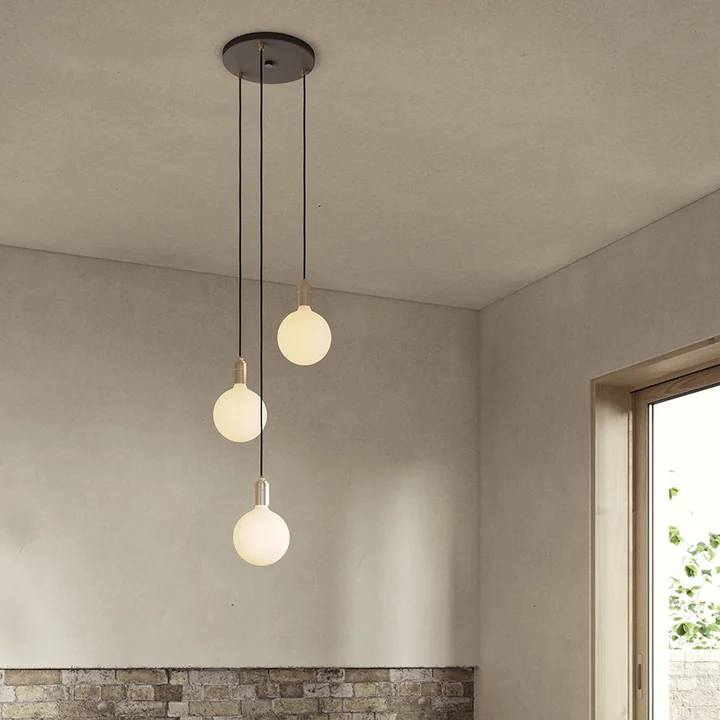 Tala - Brass Triple Pendelleuchte, schwarz / Aluminium eloxiert