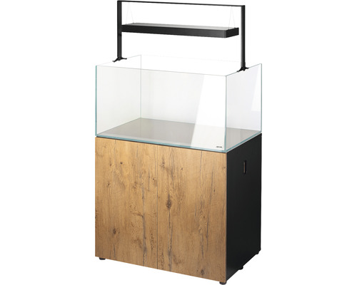 Aquael UltraScape 90 aquarium met LED-verlichting, ca. 243 liter, Opti-Glass, wit glas, zonder kast (boskleur)