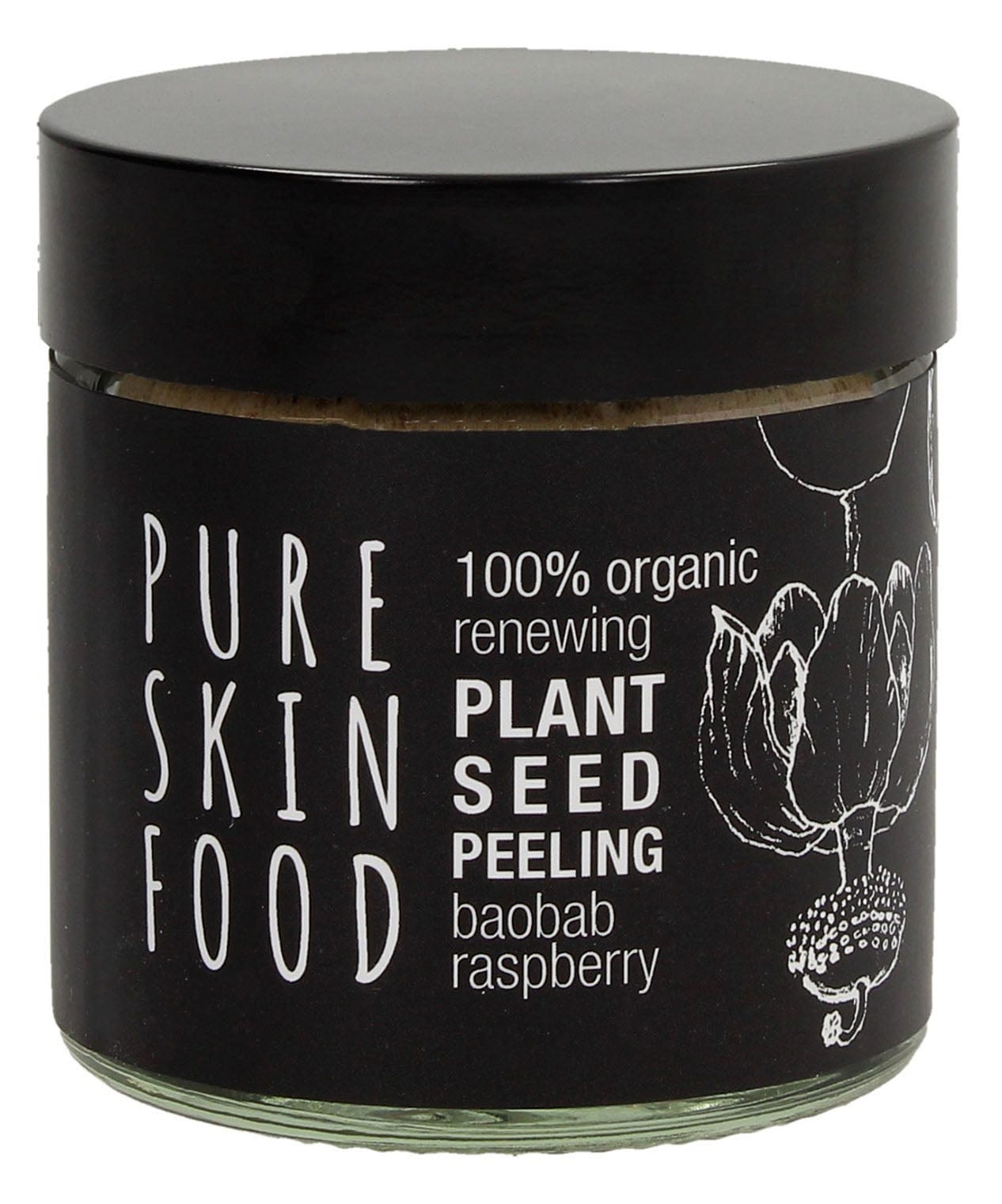 PURE SKIN FOOD  Organic Plant Seed Peeling Baobab - Raspberry, 60 ml