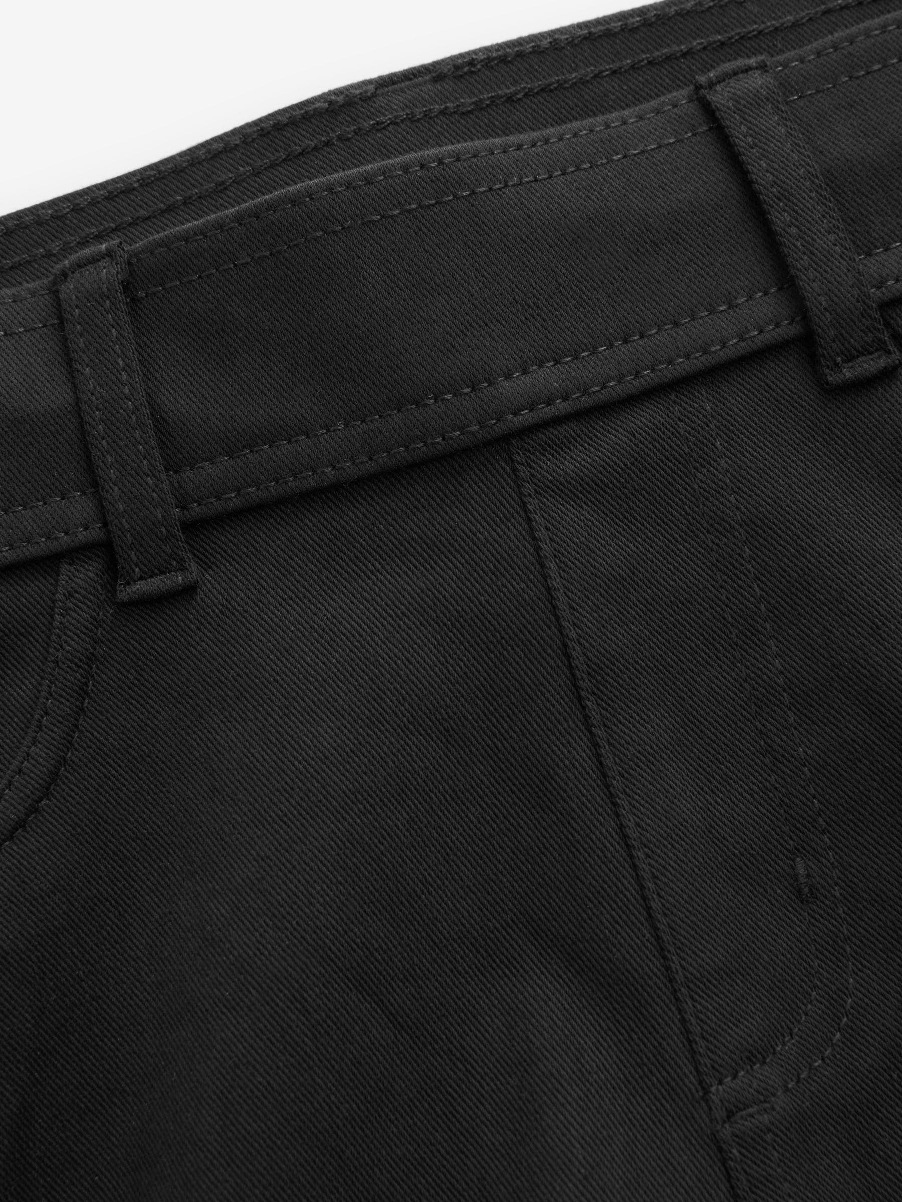Zwart - Lange jersey denim leggings