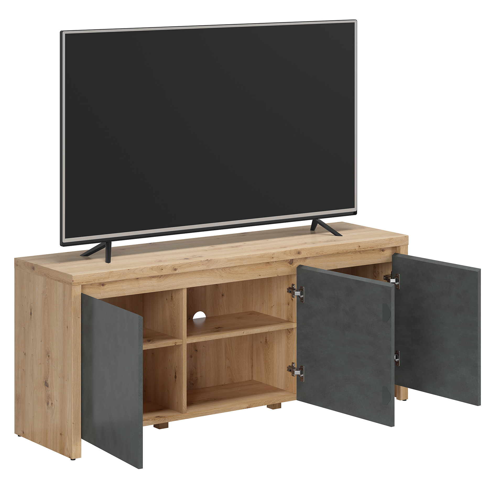 Lowboard - Artisan Eiche Nachbildung - 3 Türen - 143 cm