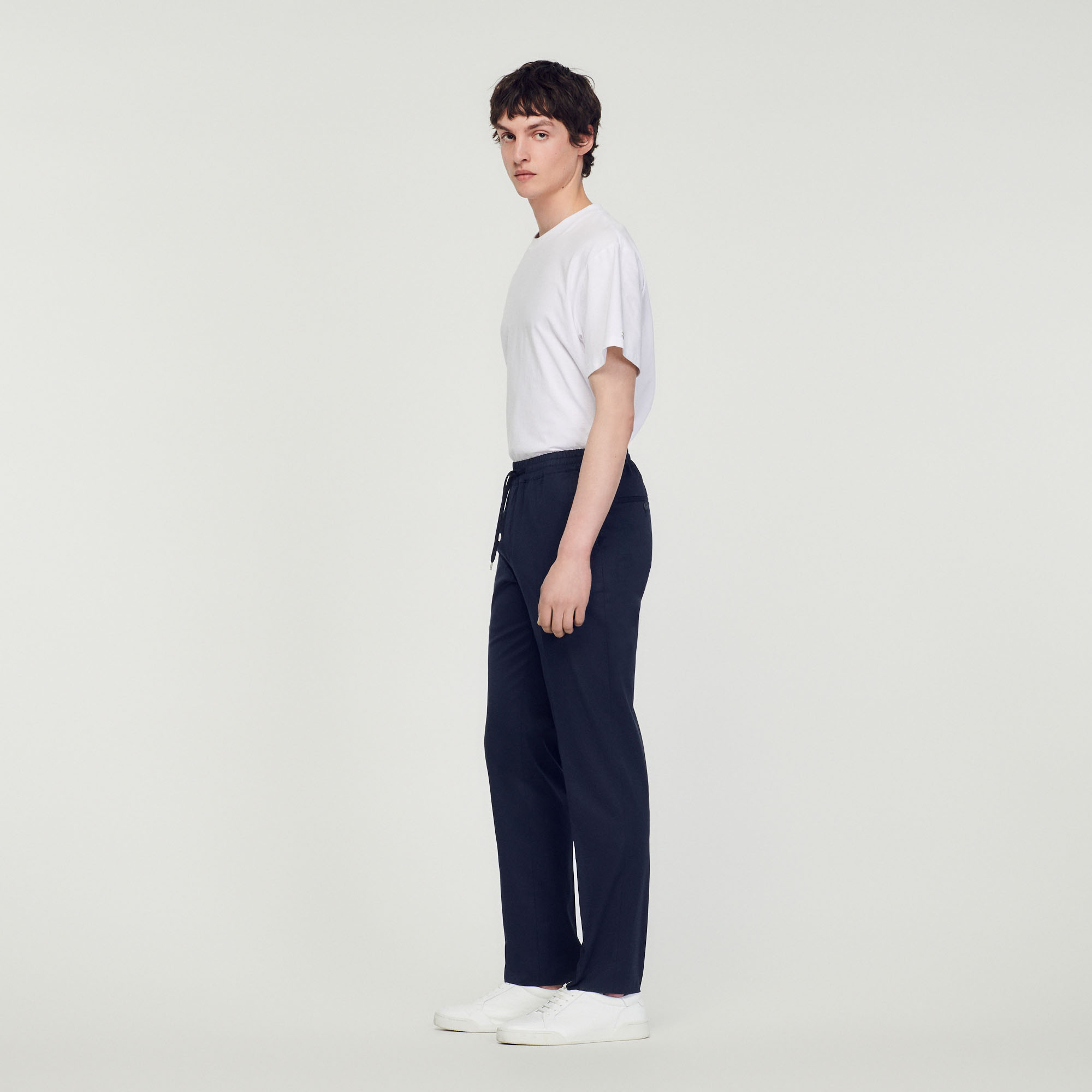 Pantalon droit elastique