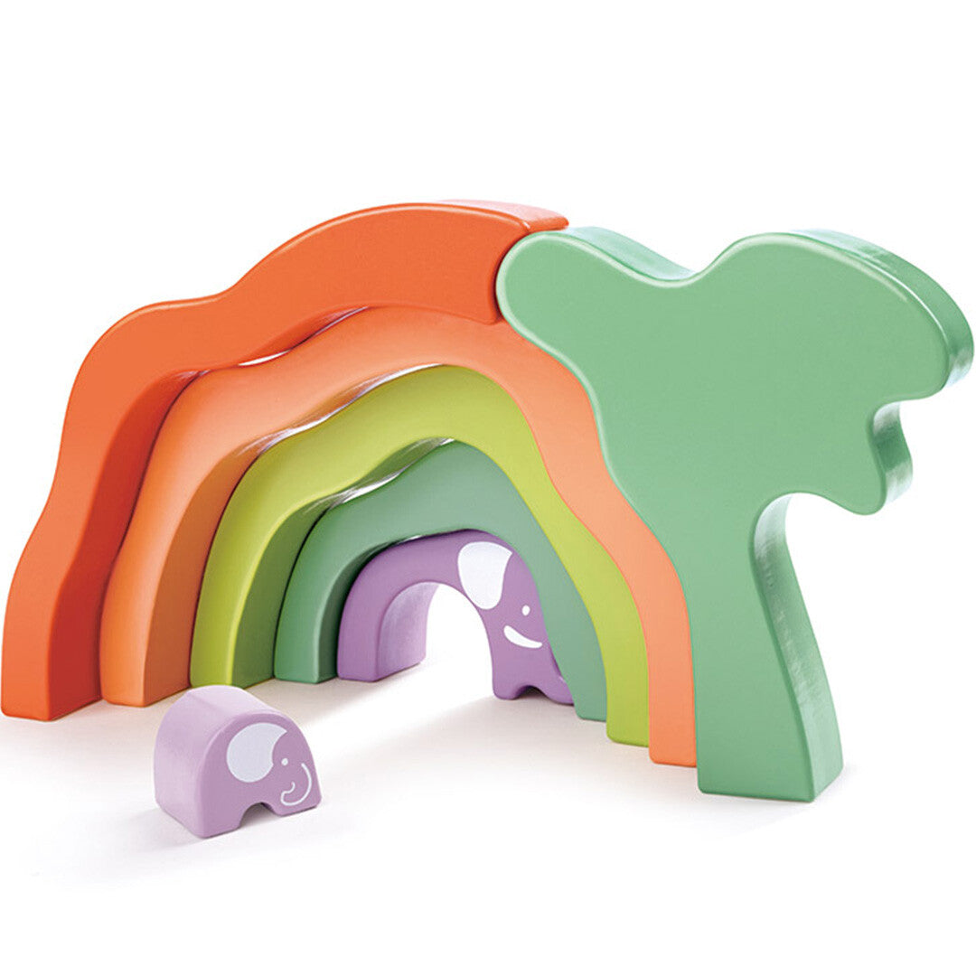 Hape stapelvormen safari olifant