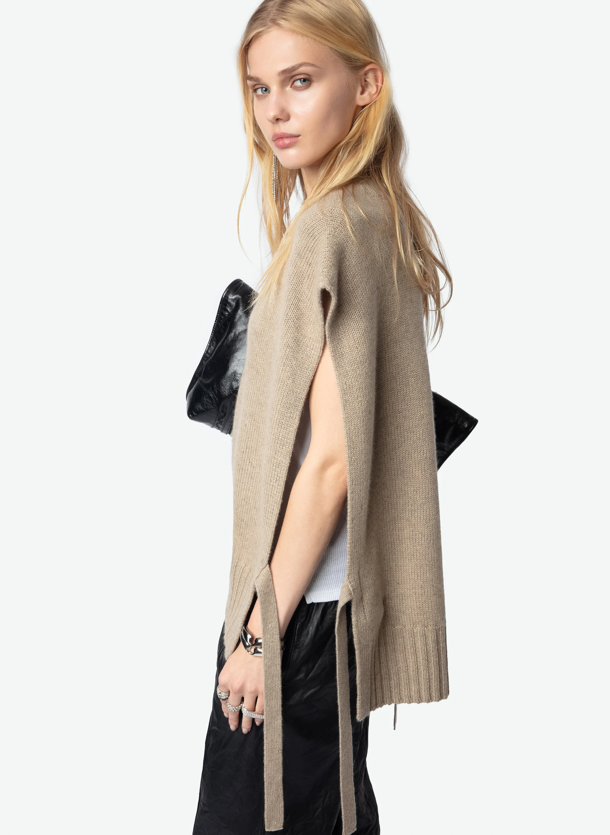 MADDY - Pull oversize en cachemire | Beige