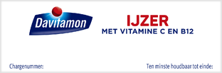 Davitamon IJzer met Vitamine C en B12 Tabletten 33TB