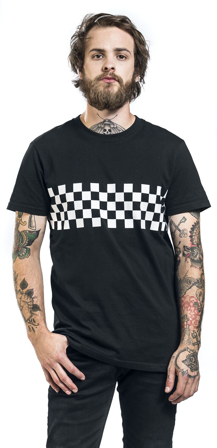 T-Shirt Bande À Carreaux | Urban Classics T-Shirt Manches courtes