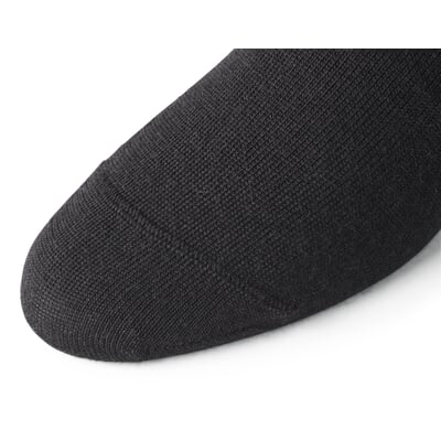 Unisex-Socke Wolle-Baumwolle, Schwarz