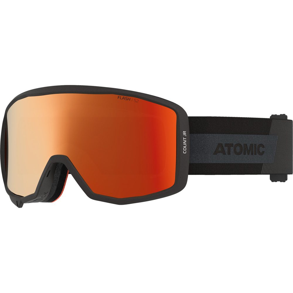 Atomic Count JR Cylindrical Skibrille Kinder black