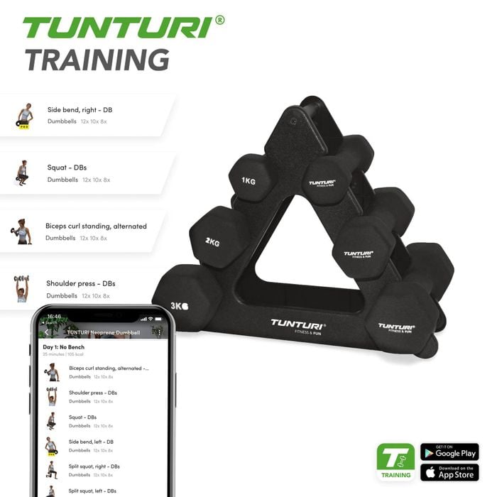 Tunturi Neopreen Dumbbellset