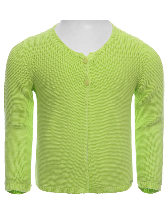 Strickcardigan in neongelb