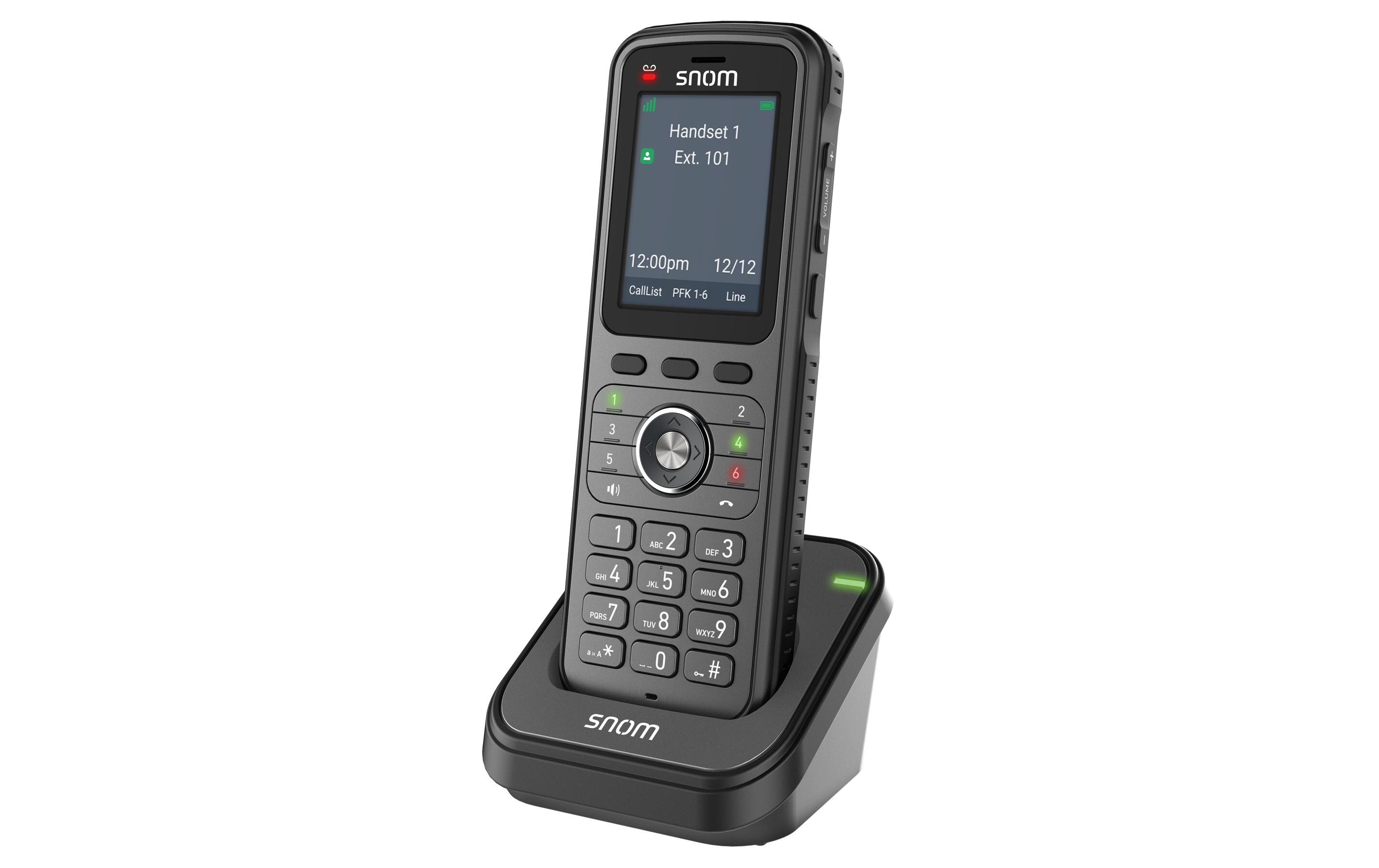 Mobilteil M56 mit Ladeschale<br>Snoms leistungsstarkes DECT-Mobilteil