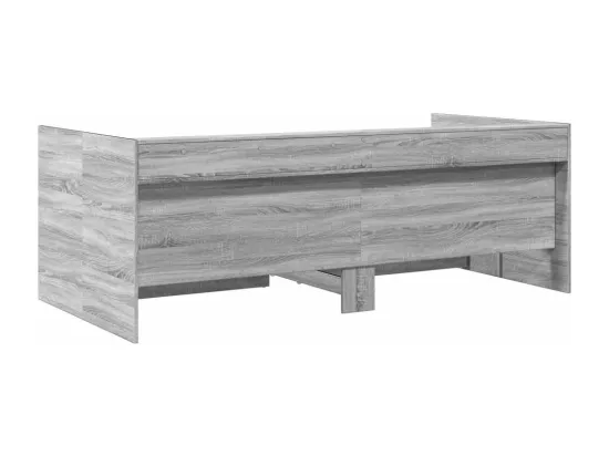Lit de jour avec tiroirs sans matelas sonoma gris 90x190 cm