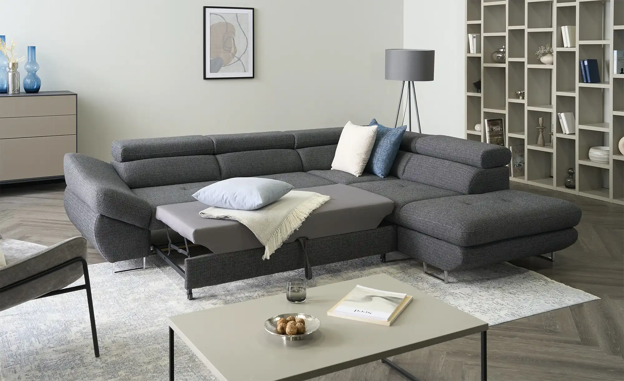 switch Ecksofa aus Flachgewebe Fabio