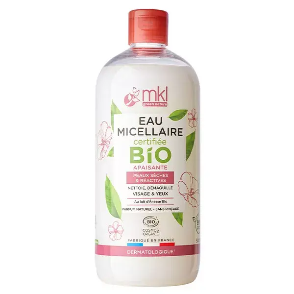 Água Micelar Calmante Orgânica MKL Green Nature 500ml