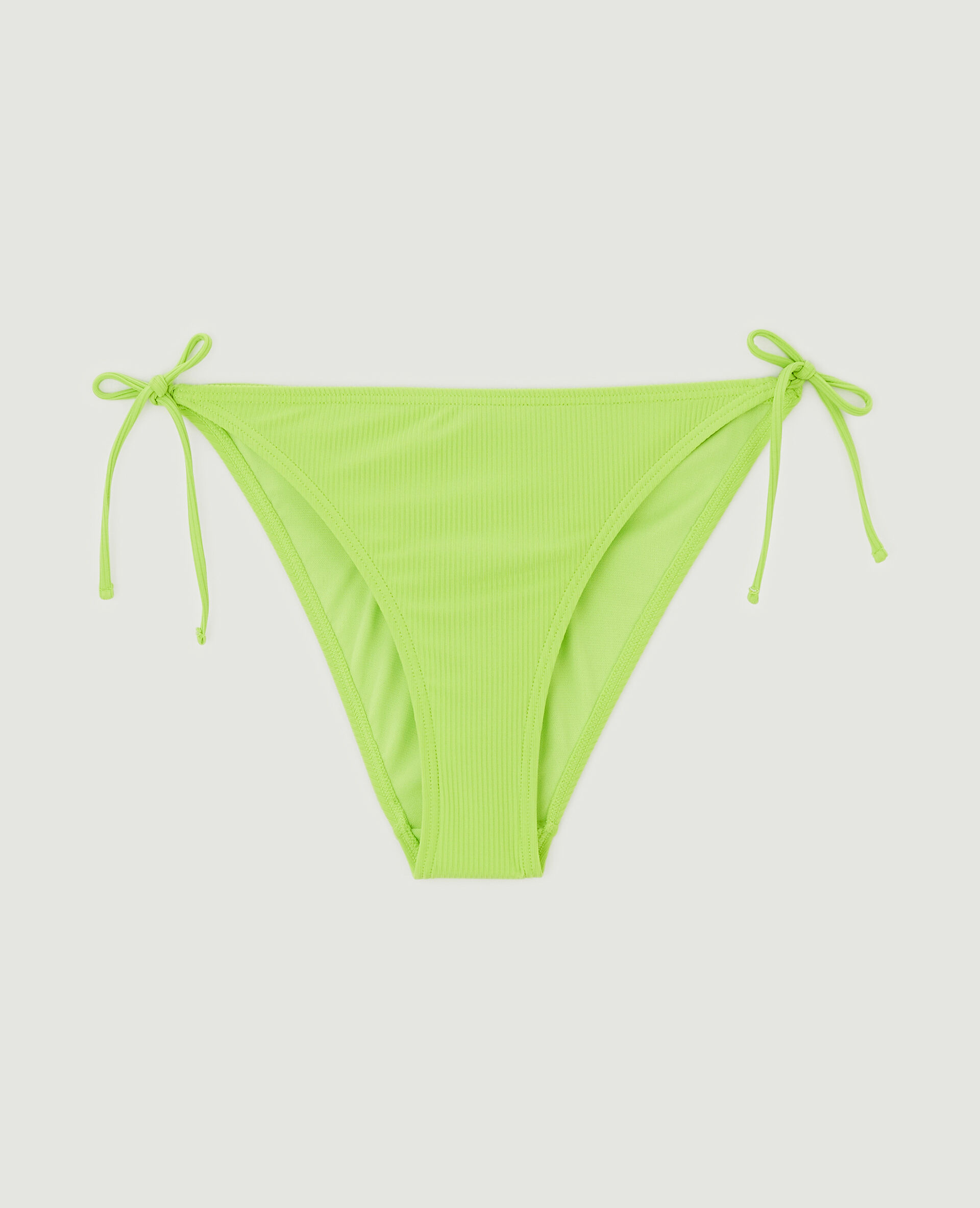 Bas de maillot culotte avec nouettes - Vert fluo