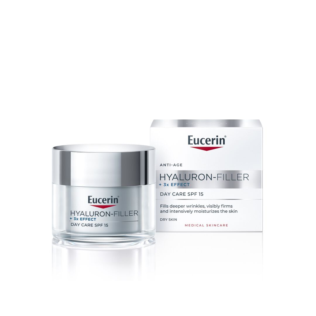 EUCERIN  Hyaluron-Filler x3 Effect Creme de Dia - Pele Seca FPS 15 - 50ml