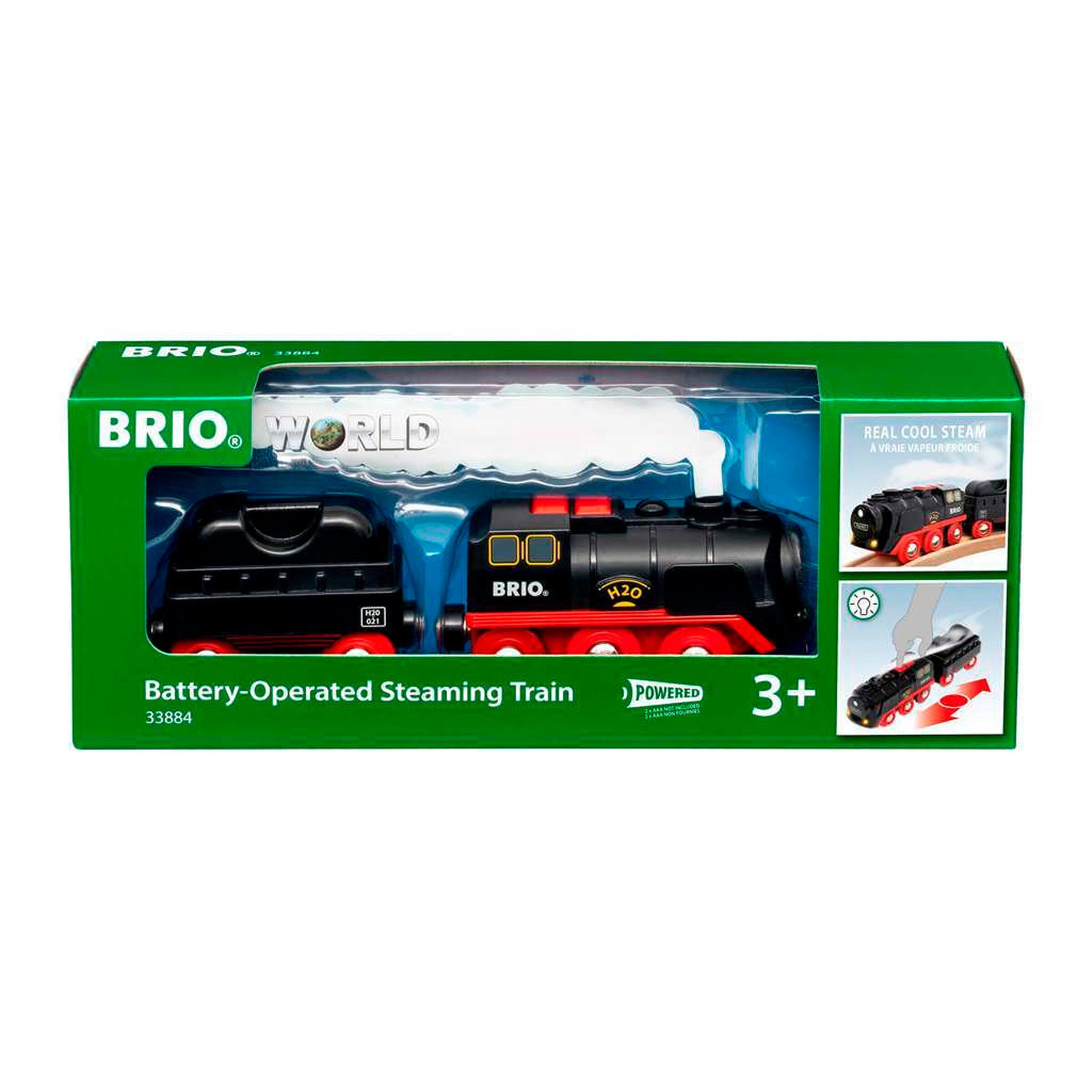 BRIO Batterie-Dampflok mit Wassertank