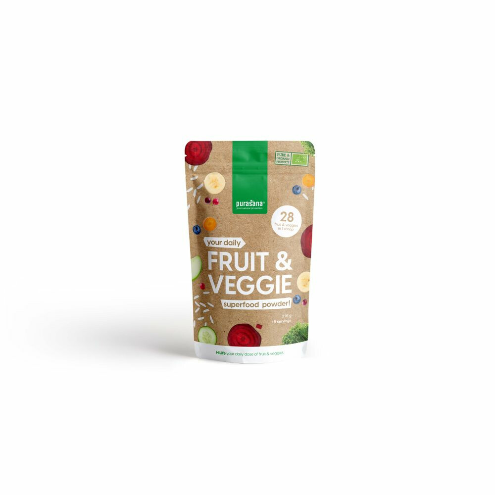 Purasana Fruit & Veggie Superfood Biologisch240 gr