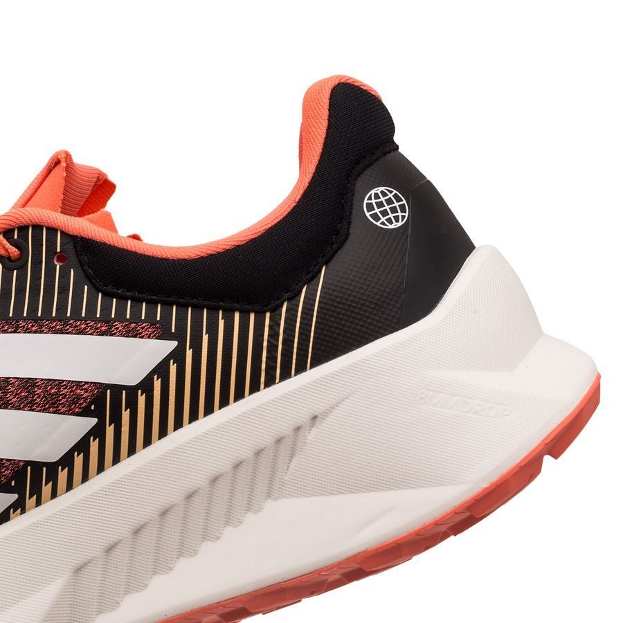adidas Chaussures de Running Terrex Soulstride Flow - Noir/Blanc/Orange Femme