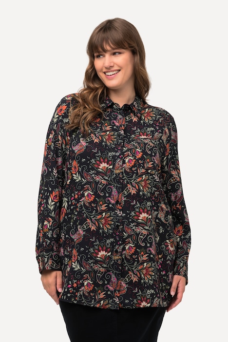 Hemdbluse, Ornamente, Hemdkragen, Langarm