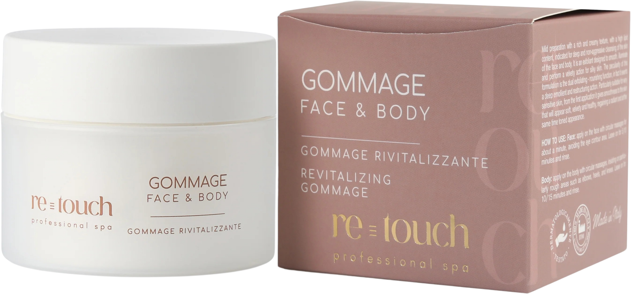 ETEREA Cosmesi Naturale  re-touch Gommage Face & Body, 200 ml