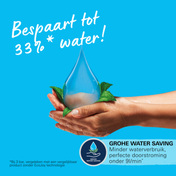 Grohe douchekop Quickfix Vitalio Start 110 handdouche waterbesparend 1 stand ø 10 cm chroom