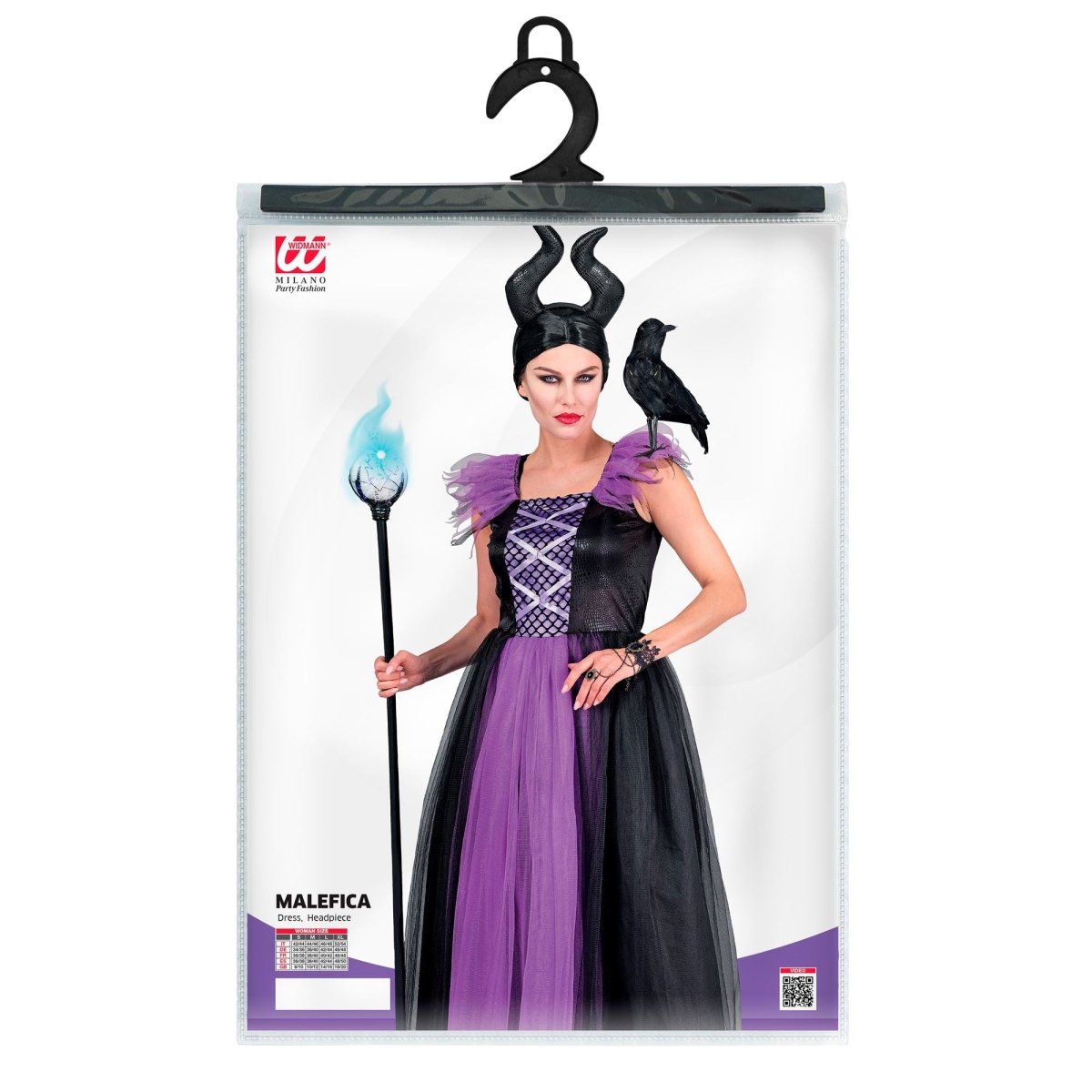 Halloween Jurk Zwart Paars Malefizia