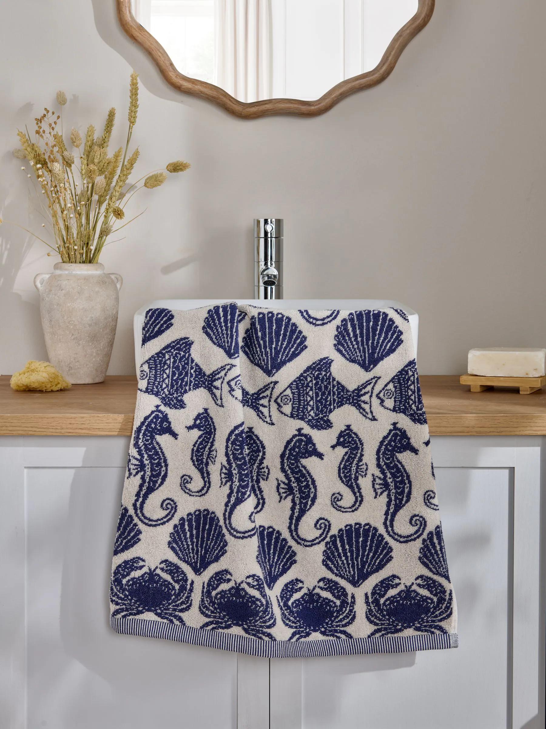 Seahorse 100% katoenen handdoek