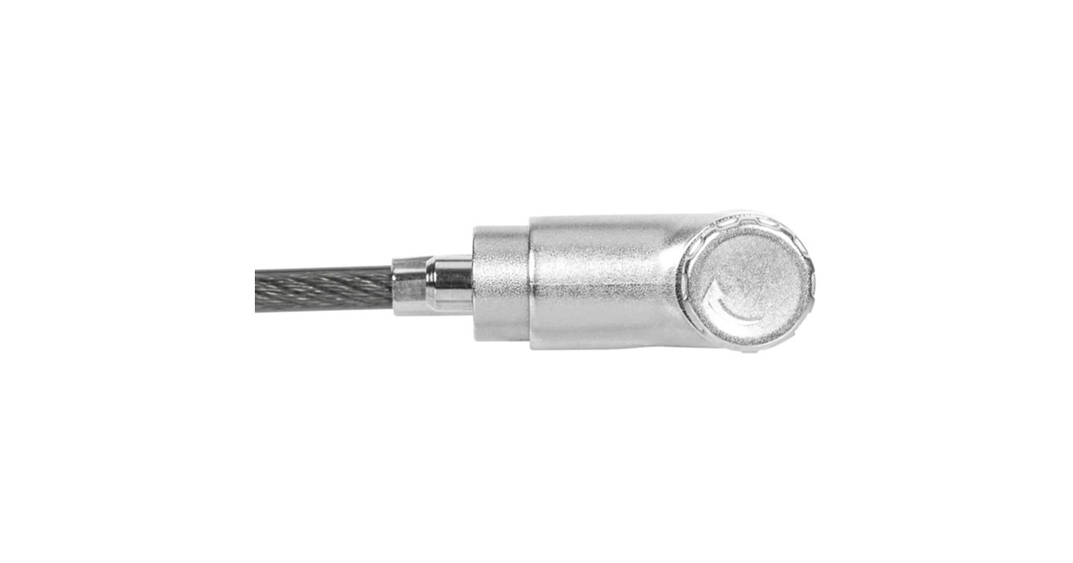 TargusDEFCON Ultimate Universal Keyed Cable Lock with Slimline Adaptable Lock Head diefstalbeveiliging  (Zilver)
