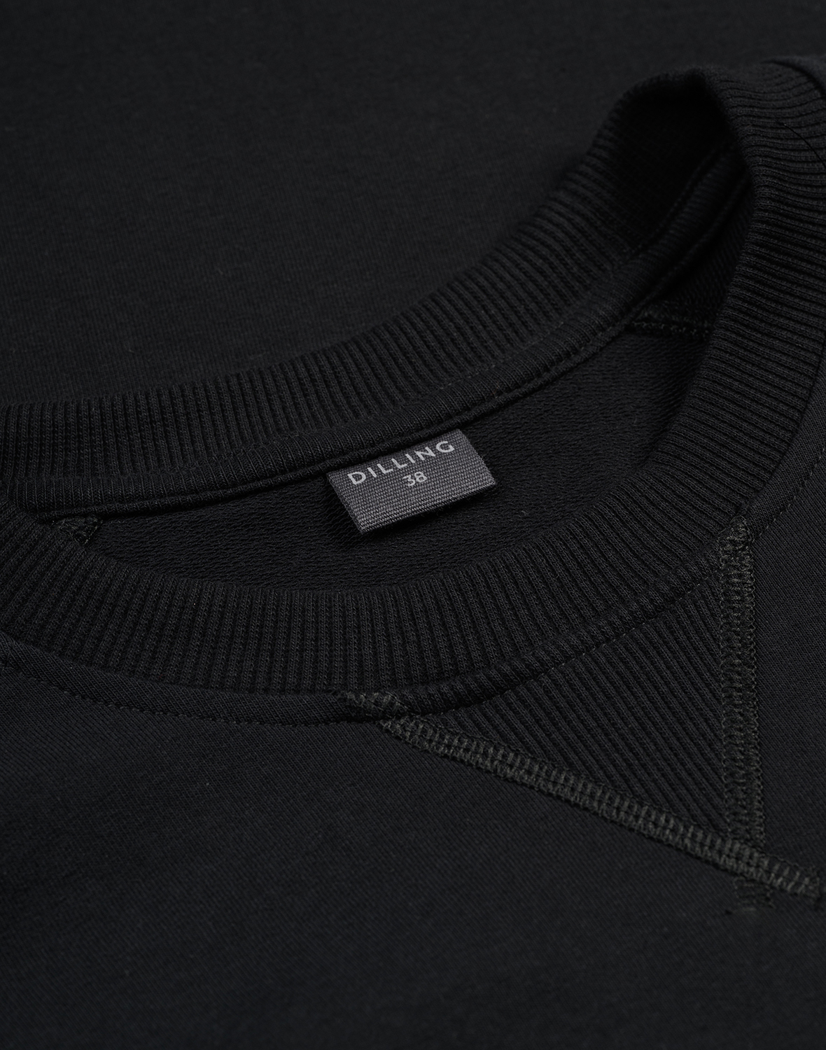 Sweater van katoen voor dames in Zwart